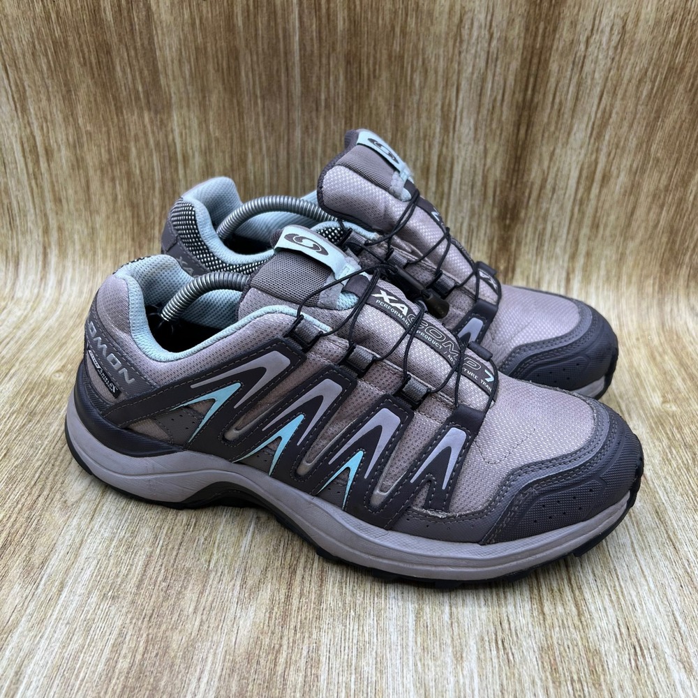 Salomon XA Comp 7 Women's Size 8 Gray Trail Running Shoes Sneakers 327090
